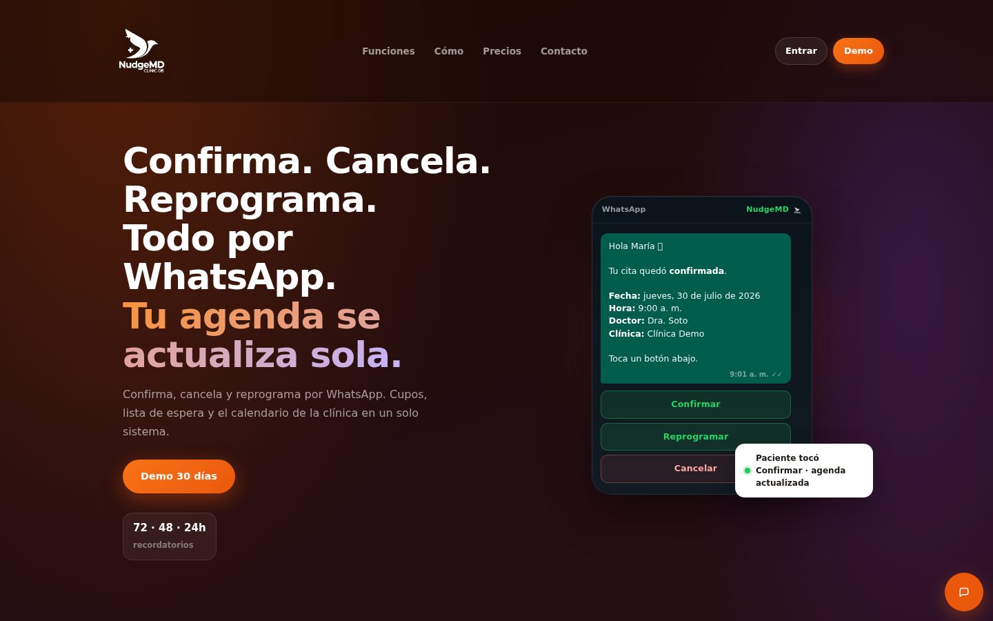 Página de NudgeMD